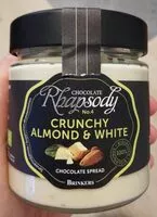 入っている砂糖の量 Rhapsody crunchy almond & white