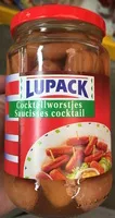 Sucre et nutriments contenus dans Lupack