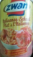 İçindeki şeker miktarı Plat à l'italienne