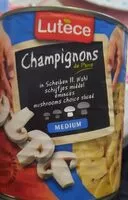 入っている砂糖の量 Lutèce champignons