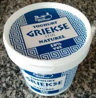 Amount of sugar in Yoghurt Griekse stijl naturel