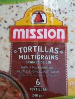 Amount of sugar in Tortillas Multigrains Graines de lin