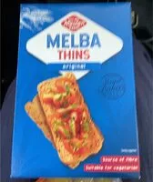 İçindeki şeker miktarı Melba thins