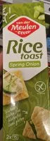 İçindeki şeker miktarı Rice toasts spring onion