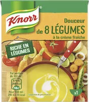 Jumlah gula yang masuk Knorr Soupe Liquide Douceur de 8 Légumes à la Crème Fraîche 30cl