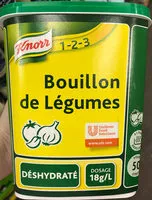 Cantidad de azúcar en Knorr 123 Bouillon de Légumes Bouillon de Légumes Déshydraté 900g Jusqu'à 50L