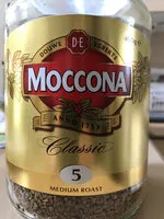 Suhkur ja toitained sees Moccona