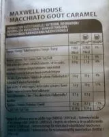 Jumlah gula yang masuk Tassimo Macchiato caramel