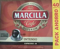 चीनी की मात्रा Cápsula de Marcilla Intenso Espresso 10