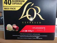 Sucre et nutriments contenus dans L-or espresso