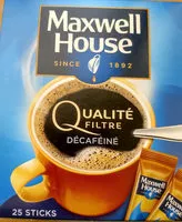 Количество сахара в Qualité filtre décaféiné