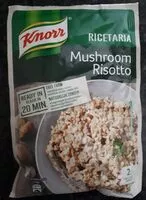 Sucre et nutriments contenus dans Mushroom risotto