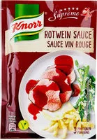 Amount of sugar in Sauce vin rouge