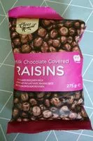 含糖量 Chocolat au lait avec raisins secs