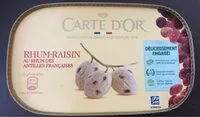 Amount of sugar in Carte D'or Glace Crème Glacée Rhum-Raisin 900ml