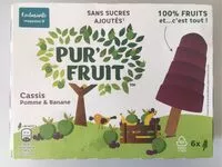 Sucre et nutriments contenus dans Pur fruit