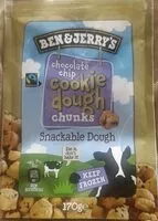 Gula dan nutrisi di dalamnya Chocolate chip cookie dough chunks