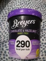 Sokerin määrä sisällä Breyers chocolate & hazelnut