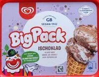 Sokerin määrä sisällä Big Pack ischoklad