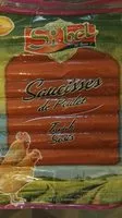 Quantité de sucre dans Saucisses de poulet