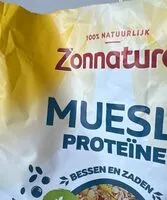 Suhkru kogus sees Muesli Proteine Bessen en Zaden