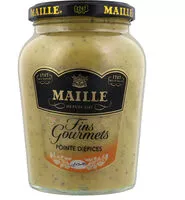 入っている砂糖の量 Maille Spécialité Moutarde Fins Gourmets Pointe d'Epices Bocal