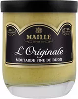 入っている砂糖の量 Maille Moutarde Fine De Dijon L'Originale Verrine 165g
