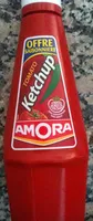 İçindeki şeker miktarı AMORA Ketchup Nature Flacon Top Up - Offre Saisonnière - 575g