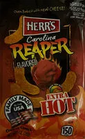 Zuckermenge drin Carolina Reaper Flavored Cheese Curls