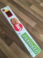 入っている砂糖の量 Pizzadeeg met tomatensaus