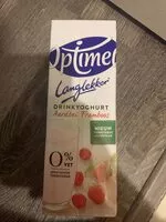 Sokerin määrä sisällä Optimel Langlekker aardbei framboos