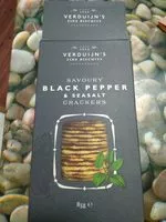 İçindeki şeker miktarı Black pepper & seasalt crackers