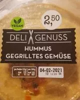 Jumlah gula yang masuk Hummus gegrilltes Gemüse