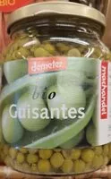 Quantité de sucre dans Bio Guisantes
