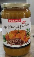 Quantité de sucre dans Sopa de lentejas  y calabazín