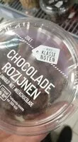 Suhkru kogus sees Chocolade rozijnen