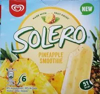 चीनी की मात्रा Solero pineapple smoothie
