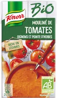Jumlah gula yang masuk Knorr Soupe Liquide Bio Mouliné de Tomates, Oignons et Pointe Thym 1L
