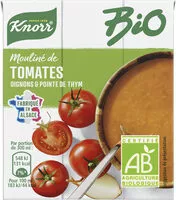 चीनी की मात्रा KNORR Soupe Bio Mouliné de Tomates Oignons et Pointe de Thym 30cl