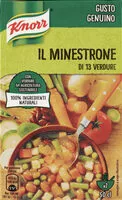 Sokerin määrä sisällä Minestrone