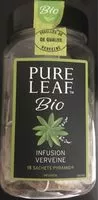 Quantité de sucre dans Pure Leaf Infusion Bio Verveine 15 Sachets