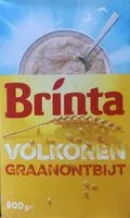 Sugar and nutrients in Brinta