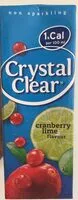 चीनी की मात्रा Crystal Clear Cranberry-Lime