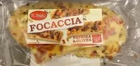 Suhkru kogus sees Focaccia paprika olives
