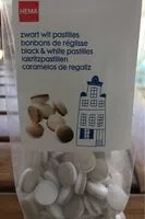 Cantidad de azúcar en Zwart wit pastilles