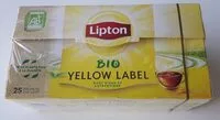 Amount of sugar in Lipton Thé Noir Bio Yellow Label 25 Sachets