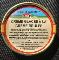 Сахар и питательные вещества в Glace de la ferme