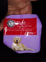 Amount of sugar in paté com carne de vaca