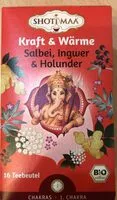 Suhkru kogus sees Salbei, Ingwer Holunder Tee