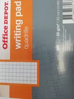 Sucre et nutriments contenus dans Office depot